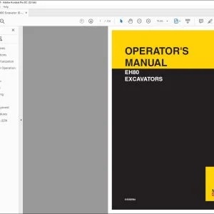 New Holland EH80 Excavators Operator's Manual 6-85590NA - PDF DOWNLOAD
