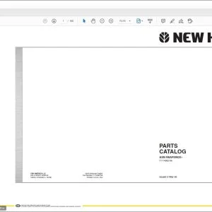New Holland G140 VP TIER 3 GRADER Parts Catalog Manual 71114083 - PDF DOWNLOAD