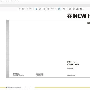 New Holland G170 Motor Grader Parts Catalog Manual 75314453NA - PDF DOWNLOAD
