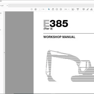 New Holland Kobelco E385 Tier 3 Excavator Workshop Manual 60413679 - PDF DOWNLOAD