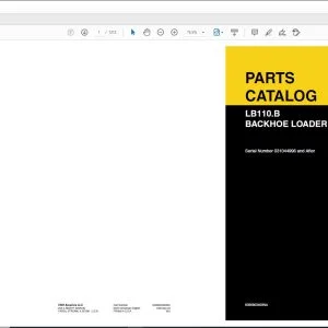 New Holland LB110.B Backhoe Loader Parts Catalog Manual 6036803400NA - PDF DOWNLOAD