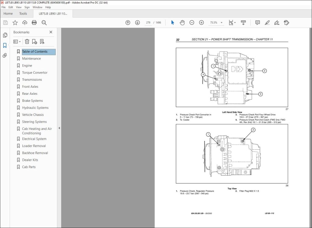 New Holland LB75.B LB90 LB110 LB115.B Backhoe Loaders Service Manual ...