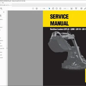 New Holland LB75.B LB90 LB110 LB115.B Backhoe Loaders Service Manual 60367230 - PDF DOWNLOAD
