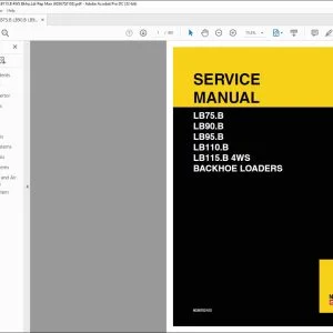 New Holland LB75.B LB90.B LB95.B LB110.B LB115.B 4WS Backhoe Loader Service Manual 6036702103 - PDF DOWNLOAD