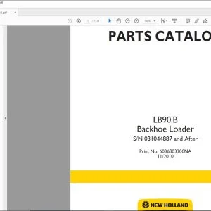 New Holland LB90.B Backhoe Loader Parts Catalog Manual 6036803300NA - PDF DOWNLOAD