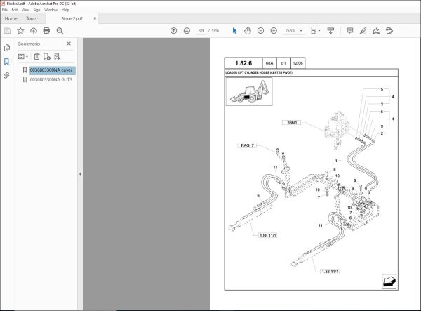 New Holland LB90.B Backhoe Loader Parts Catalog Manual 6036803300NA ...