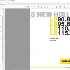 New Holland LB90.B LB95.B LB110.B LB115.B Backhoe Loader Workshop Manual 60413547 - PDF DOWNLOAD