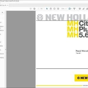 New Holland MHCity MH Plus MH5.6 Tier III Excavator REPAIR MANUAL - PDF DOWNLOAD