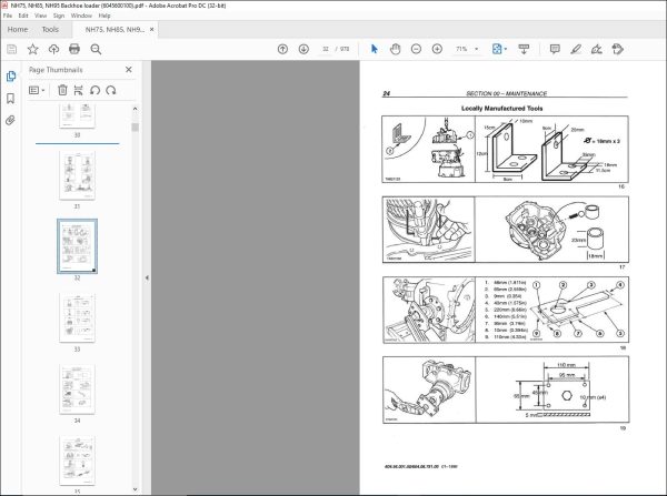 New Holland Nh 75 Nh 85 Nh 95 Repair Manual 6045600100 - Pdf Download 