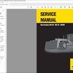 New Holland RG140 RG170 RG200 Road Graders Service Manual 75131011 - PDF DOWNLOAD