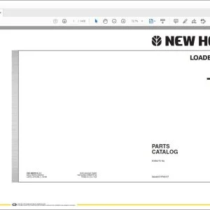 New holland B110 TIER 3 LOADER BACKHOE PARTS CATALOG Manual 87659775 NA  - PDF DOWNLOAD