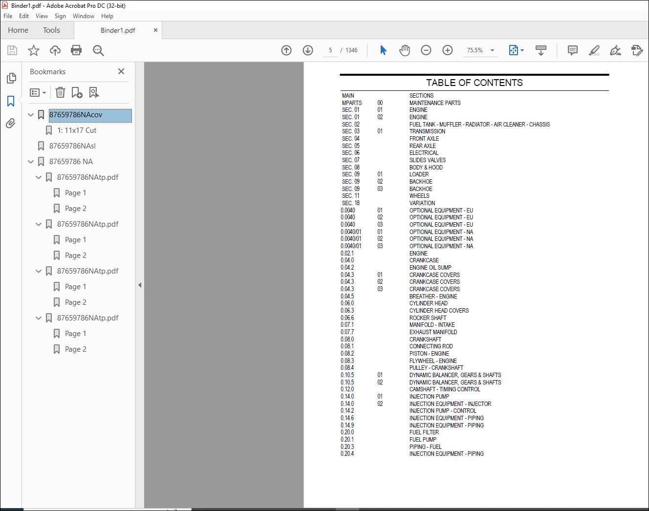 New Holland B90B TIER 3 BACKHOE LOADER PARTS CATALOG 87659786 NA - PDF ...