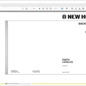 New holland B90B TIER 3 BACKHOE LOADER PARTS CATALOG 87659786 NA - PDF DOWNLOAD