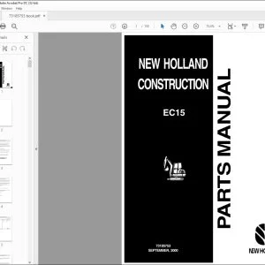 New holland E805 excavator Parts Manual 73185753 - PDF DOWNLOAD