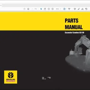 New holland EC130 Excavator Crawlers Parts Manual 7317937901 -  PDF DOWNLOAD