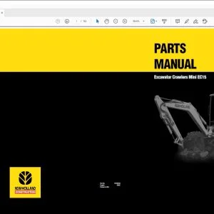 New holland EC15 Mini Excavator Crawlers Parts Manual 75185753 - PDF DOWNLOAD