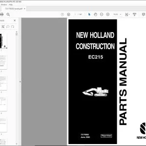 New holland EC215 Excavator Parts Manual 73179383 -  PDF DOWNLOAD