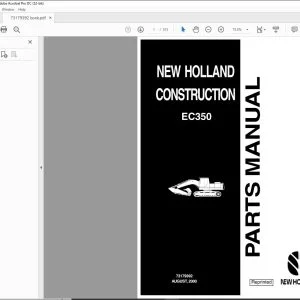 New holland EC350 excavator Parts Manual 73179392 - PDF DOWNLOAD