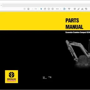 New holland EC45 Excavator Crawlers Compact Parts Manual 7318575601 - PDF DOWNLOAD