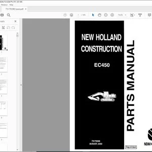 New holland EC450 Excavator Parts Manual 73179398 - PDF DOWNLOAD