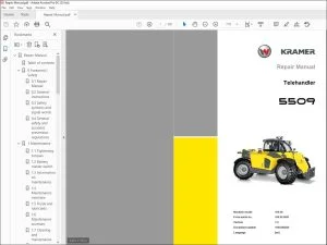 Wacker KRAMER 5509 TELEHANDER Repair Manual - PDF DOWNLOAD