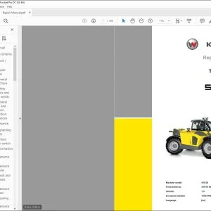 Wacker KRAMER 5509 TELEHANDER Repair Manual - PDF DOWNLOAD