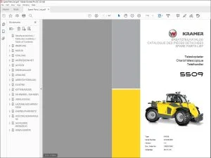 Wacker KRAMER 5509 TELEHANDER SPARE PARTS LIST Manual - PDF DOWNLOAD