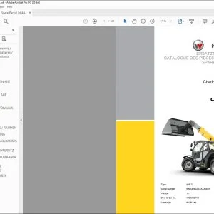 Wacker Kramer 4407 Telehandler SPARE PARTS LIST Manual - PDF DOWNLOAD