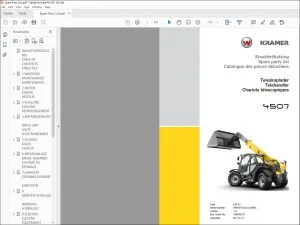 Wacker Kramer 4507 Telehandler Spare parts list Manual - PDF DOWNLOAD