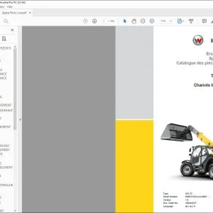 Wacker Kramer 4507 Telehandler Spare parts list Manual - PDF DOWNLOAD