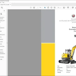 Wacker Neuson 50Z3 Tracks Crawler excavator SPARE PARTS LIST Manual - PDF DOWNLOAD