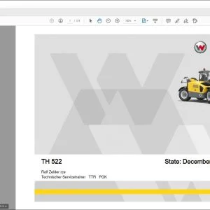 Wacker Neuson Group TH 522 Telehandler Technical Data Manual - PDF DOWNLOAD