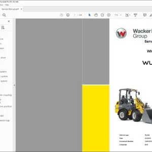 Wacker Neuson Group WL20e Wheel Loader Service Manual - PDF DOWNLOAD