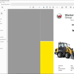Wacker Neuson Group WL32 Wheel loader Service Manual - PDF DOWNLOAD