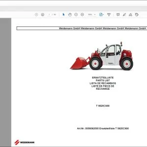 Wacker Neuson T 5625CX80 PARTS LIST Manual - PDF DOWNLOAD