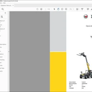 Wacker Neuson TH 522 Telehandler Operator’s manual - PDF DOWNLOAD