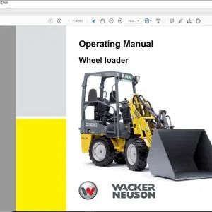Wacker Neuson WL16 Wheel loader Operating Manual - PDF DOWNLOAD