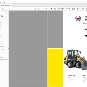 Wacker Neuson WL28 Wheel loader Service Manual - PDF DOWNLOAD