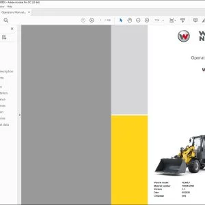 Wacker Neuson WL34 Wheel loader Operator’s manual - PDF DOWNLOAD
