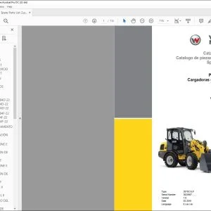 Wacker Neuson WL34 Wheel loader SPARE PARTS LIST Manual - PDF DOWNLOAD