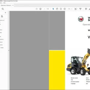 Wacker Neuson WL38 Wheel loader Operator’s Manual - PDF DOWNLOAD