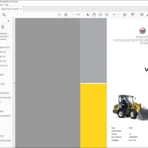 Wacker Neuson WL38 Wheel loader SPARE PARTS LIST Manual - PDF DOWNLOAD