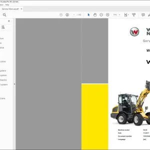Wacker Neuson WL38 Wheel loader Service Manual -  PDF DOWNLOAD