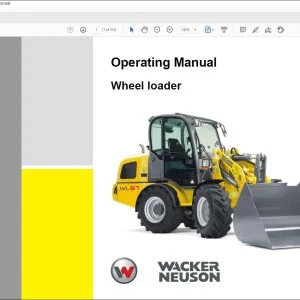 Wacker Neuson WL57 Wheel loader Operating Manual - PDF DOWNLOAD