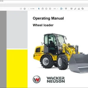 Wacker Neuson WL57 Wheel loader Operating Manual - PDF DOWNLOAD