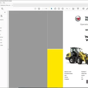 Wacker Neuson WL60 WL70 Wheel loader Operator’s manual - PDF DOWNLOAD