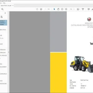Wacker Neuson WL60 Wheel loader SPARE PARTS LIST manual - PDF DOWNLOAD