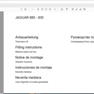 claas Forage Harvesters JAGUAR 880 - 830 Medium-sized cool box Fitting Instructions Manual_DE_EN_FR_ES_IT_RU - PDF DOWNLOAD