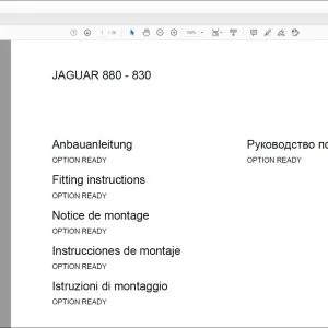 claas Forage Harvesters JAGUAR 880 - 830 OPTION READY Fitting Instructions Manual_DE_EN_FR_ES_IT_RU - PDF DOWNLOAD