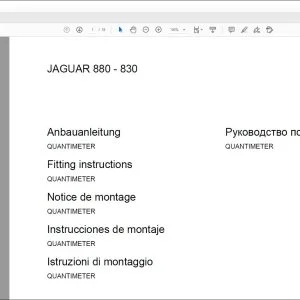 claas Forage Harvesters JAGUAR 880 - 830 QUANTIMETER Fitting Instructions Manual_DE_EN_FR_ES_IT_RU - PDF DOWNLOAD